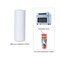 2 Pieces Sublimation Blanks Skinny Tumbler White 20 OZ Straight Double Wall Stainless Steel Tumbler with Metal Straw Tumbler Cups for Tumbler Heat Press Machine Heat Transfer